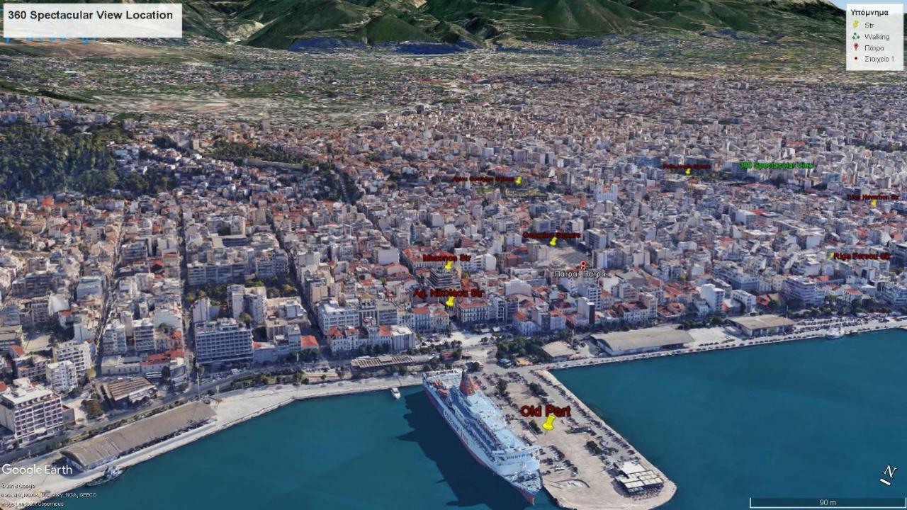 360 Spectacular View Appartamento Patras Esterno foto