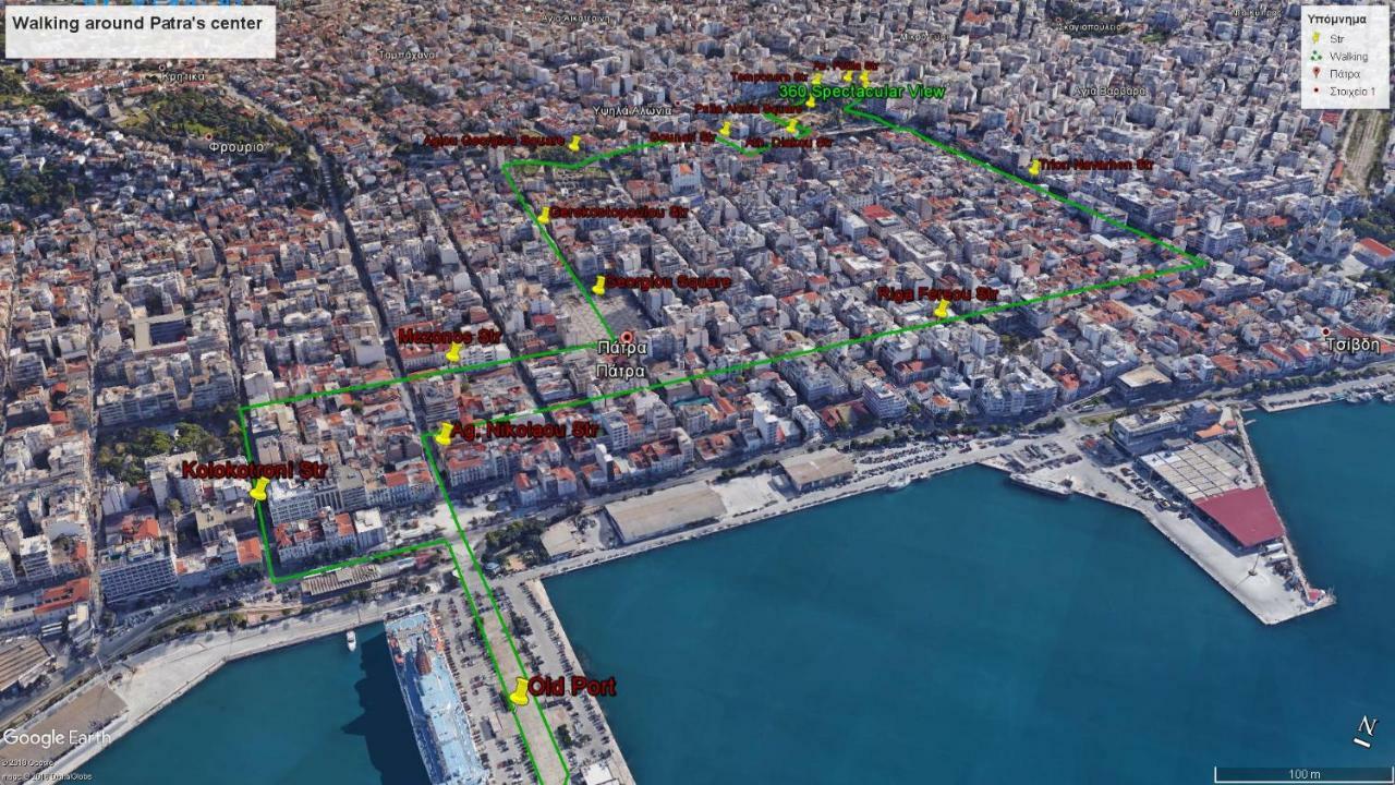360 Spectacular View Appartamento Patras Esterno foto