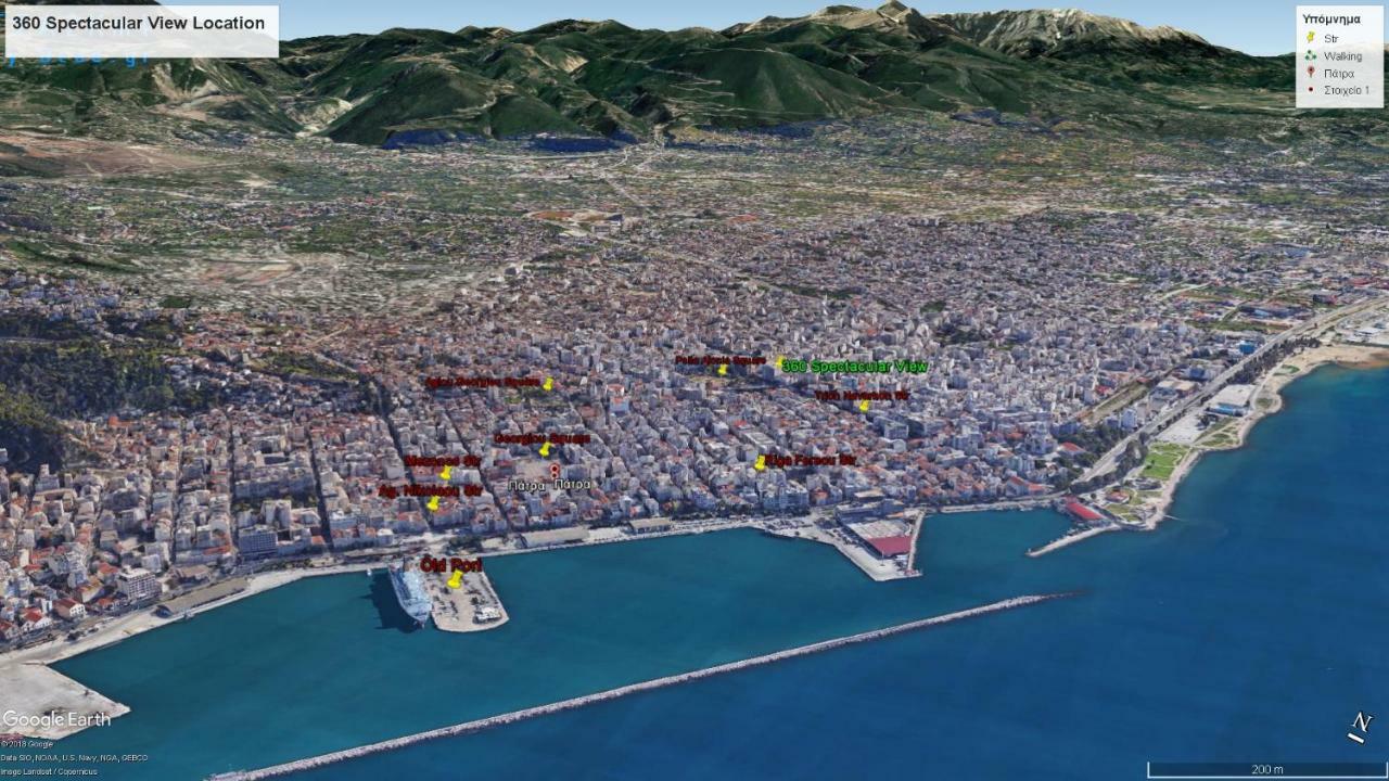 360 Spectacular View Appartamento Patras Esterno foto